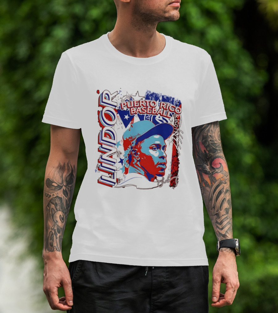 Francisco Lindor Puerto Rico Baseball MLB Player T-Shirt