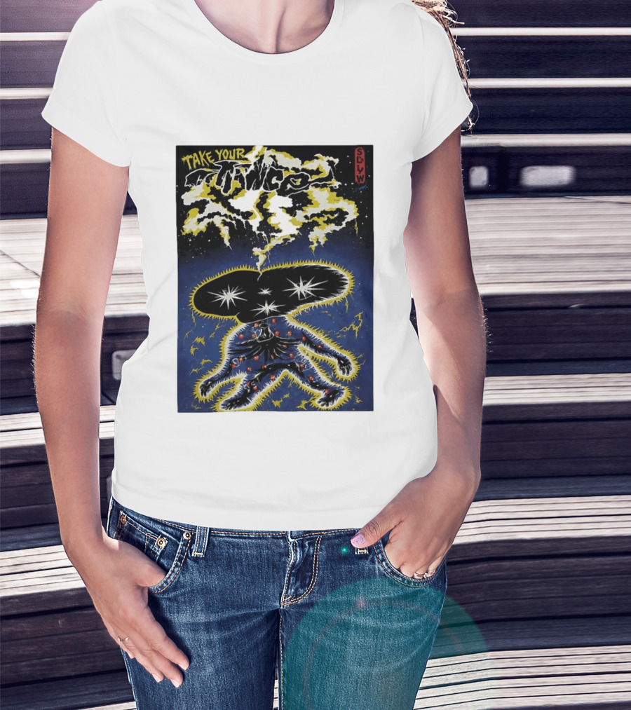 Take Your Chance SLW Electric Cosmic Figure Explosion T-Shirt