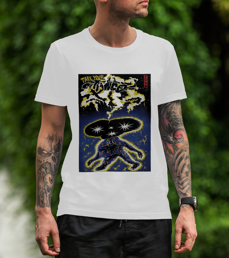 Take Your Chance SLW Electric Cosmic Figure Explosion T-Shirt