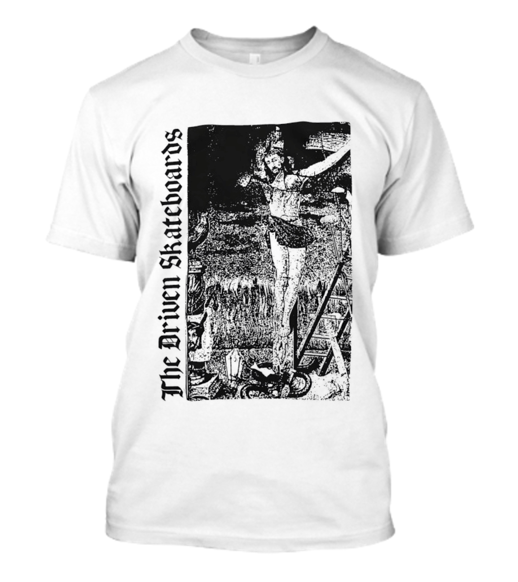 The Driven Skateboards Skeleton Rider T-Shirt
