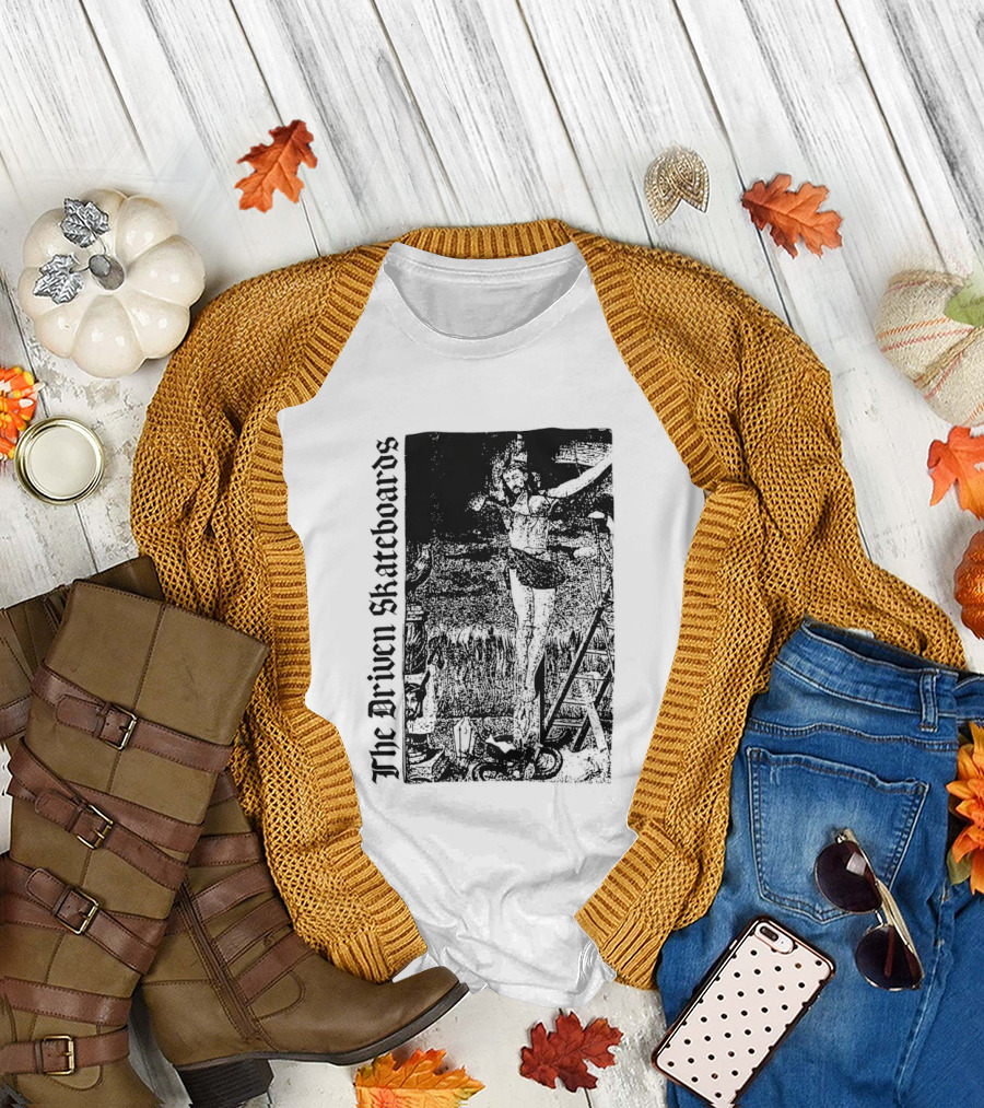 The Driven Skateboards Skeleton Rider T-Shirt
