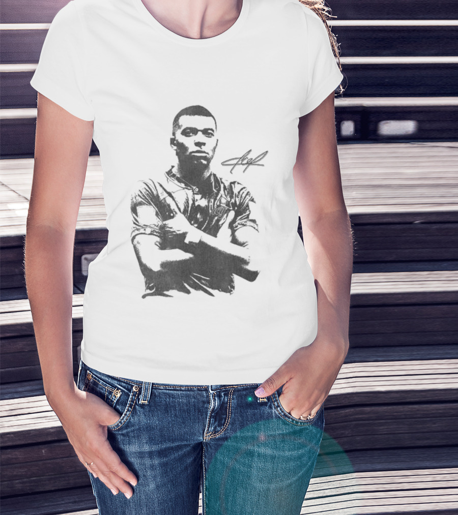 Wearicy Kylian Mbappe Signature Style Football Legend T-Shirt