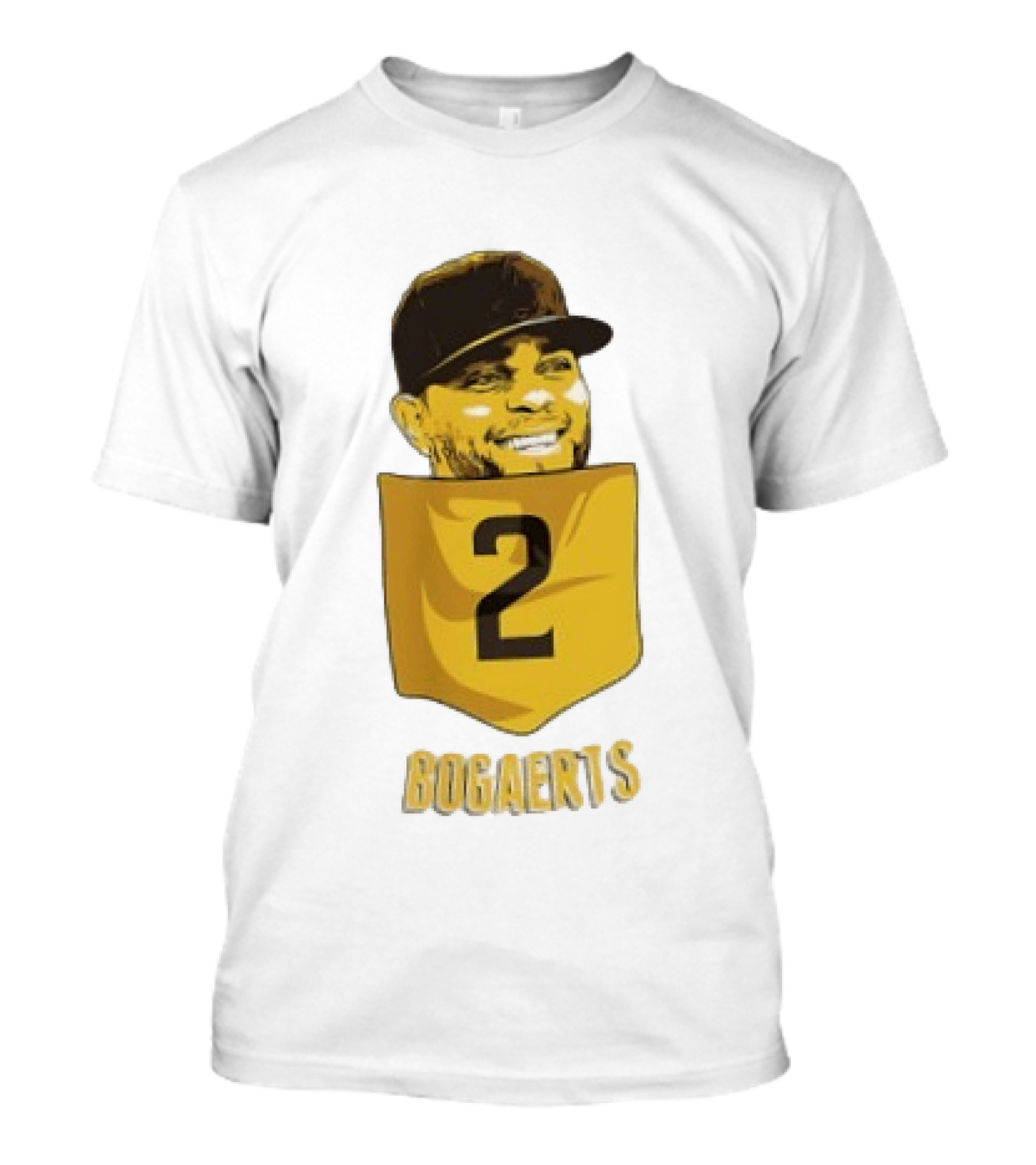 Xander Bogaerts 2 San Diego Padres Baseball MLB Pocket T-Shirt