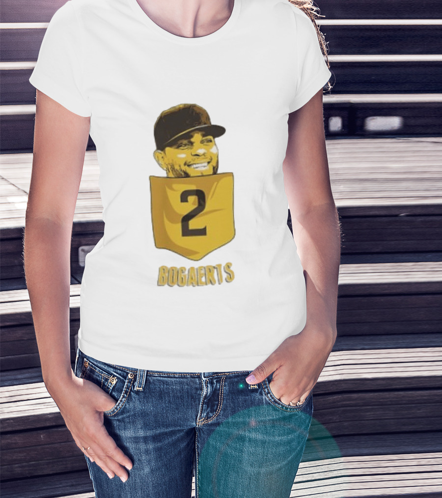 Xander Bogaerts 2 San Diego Padres Baseball MLB Pocket T-Shirt