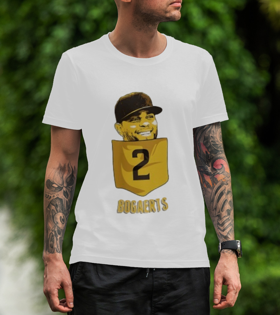 Xander Bogaerts 2 San Diego Padres Baseball MLB Pocket T-Shirt