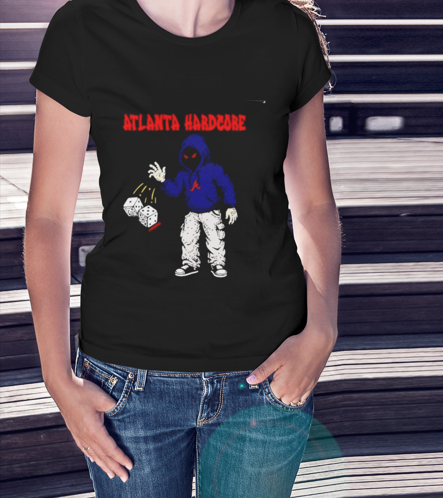 Atlanta Hardcore Braves Dice Throw Streetwear T-Shirt