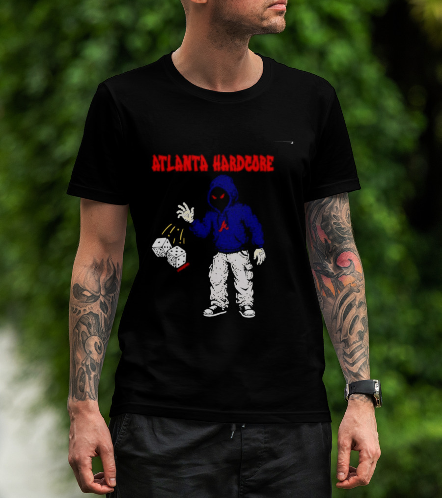 Atlanta Hardcore Braves Dice Throw Streetwear T-Shirt
