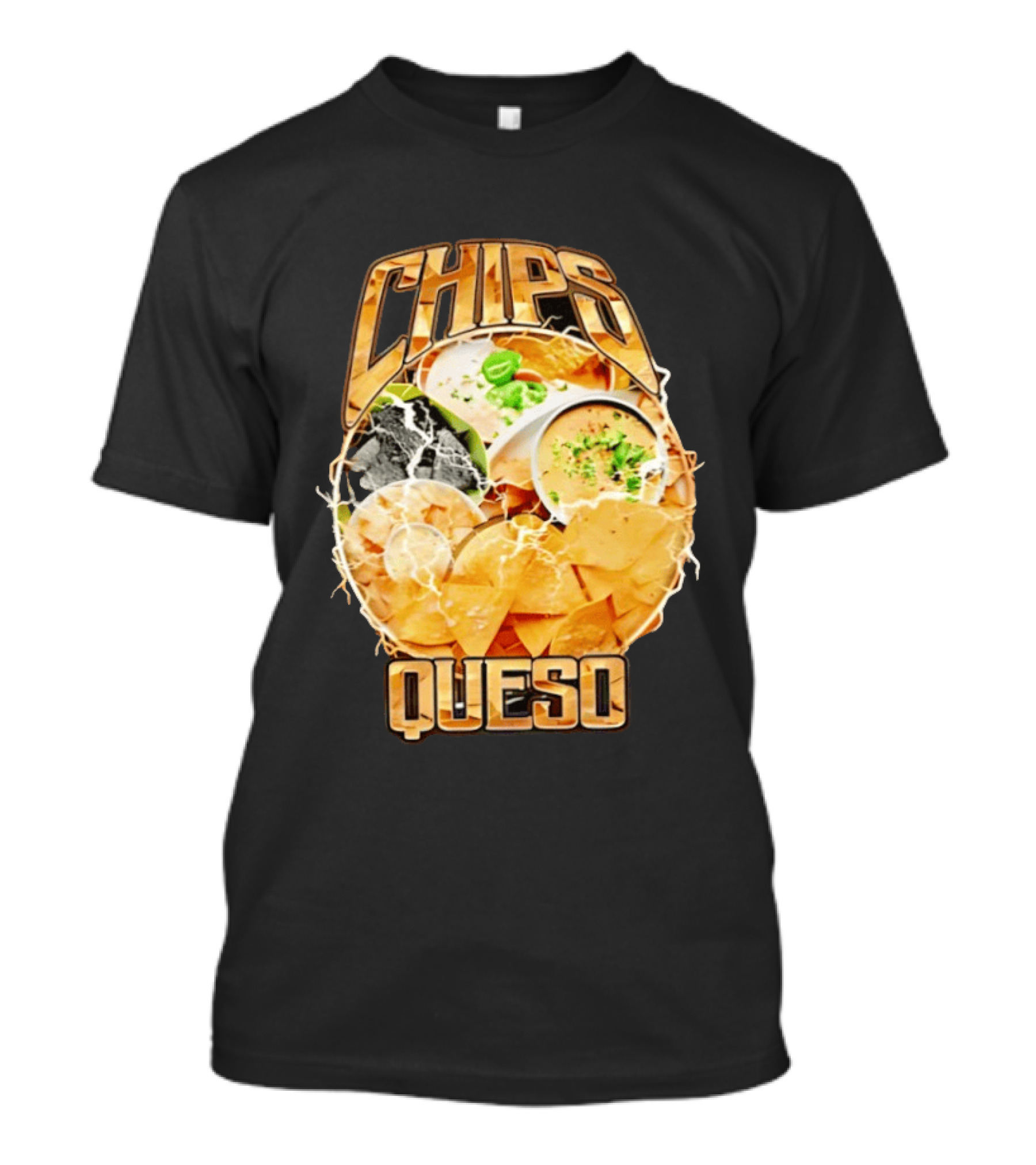 Chips Queso Lightning Bold Flavor Snack Experience T-Shirt