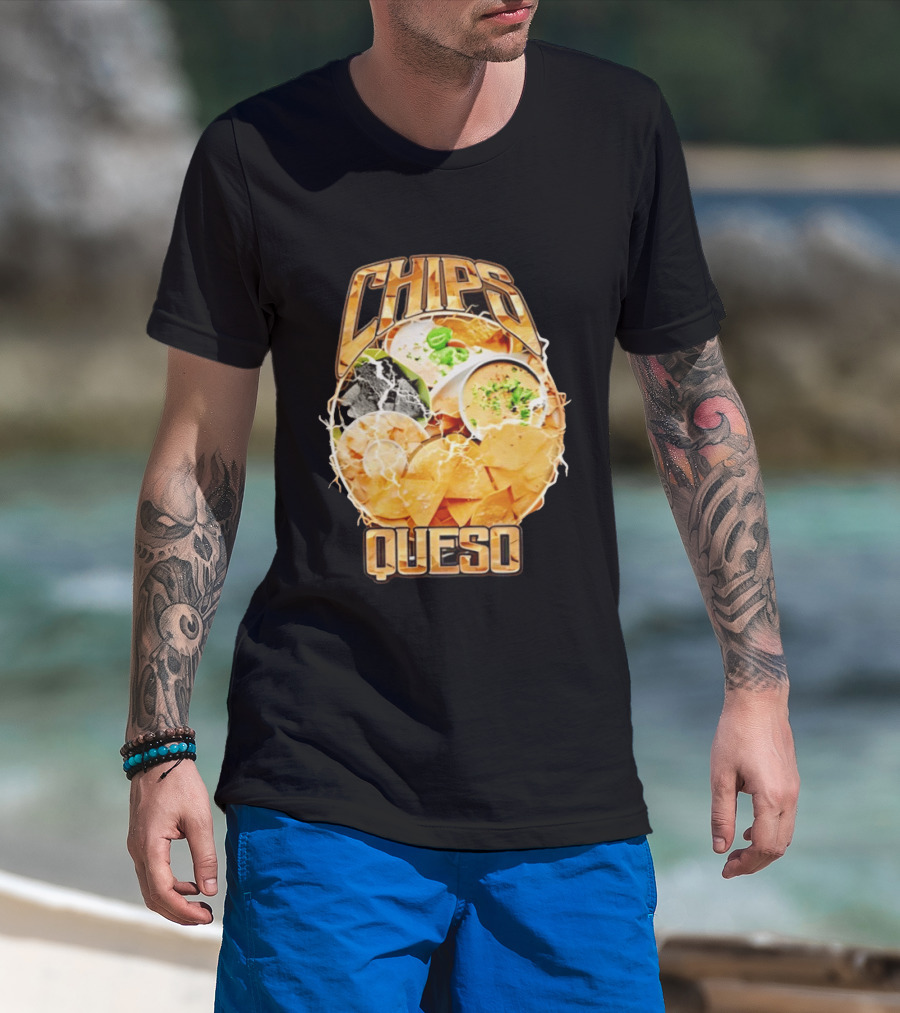 Chips Queso Lightning Bold Flavor Snack Experience T-Shirt