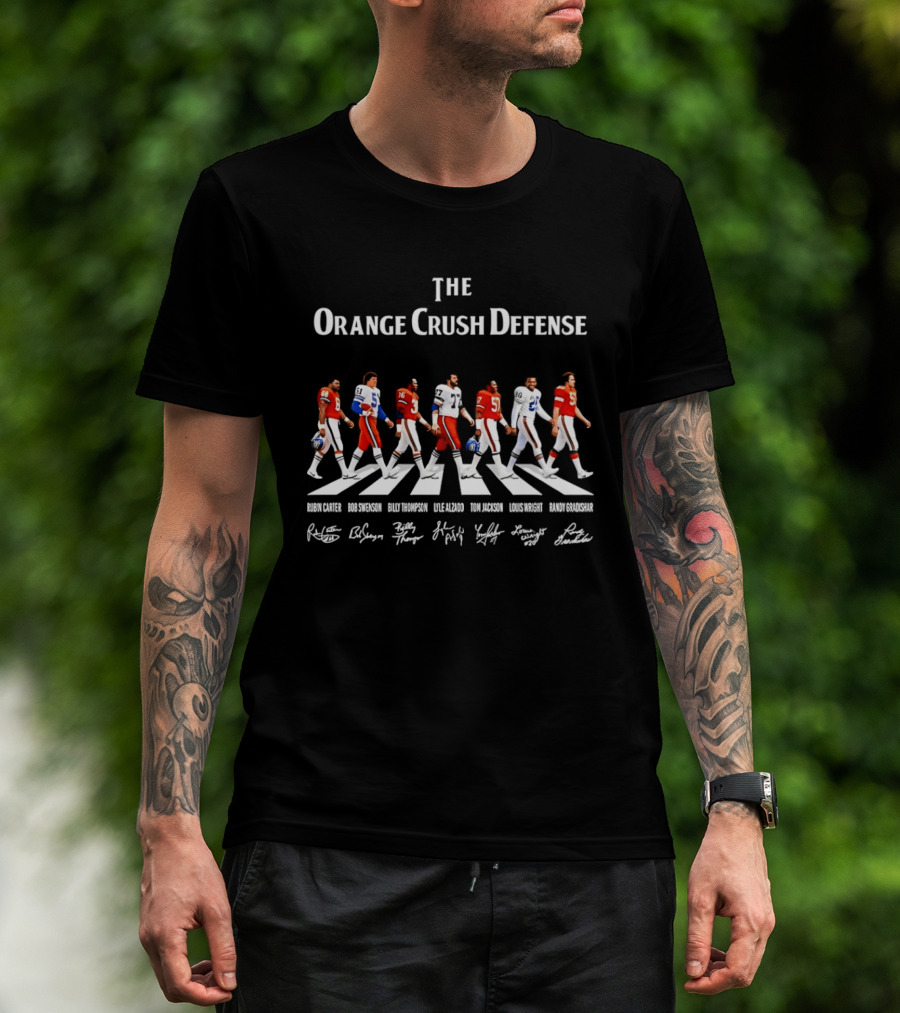 Denver Broncos The Orange Crush Defense Abbey Road Football Legends T-Shirt