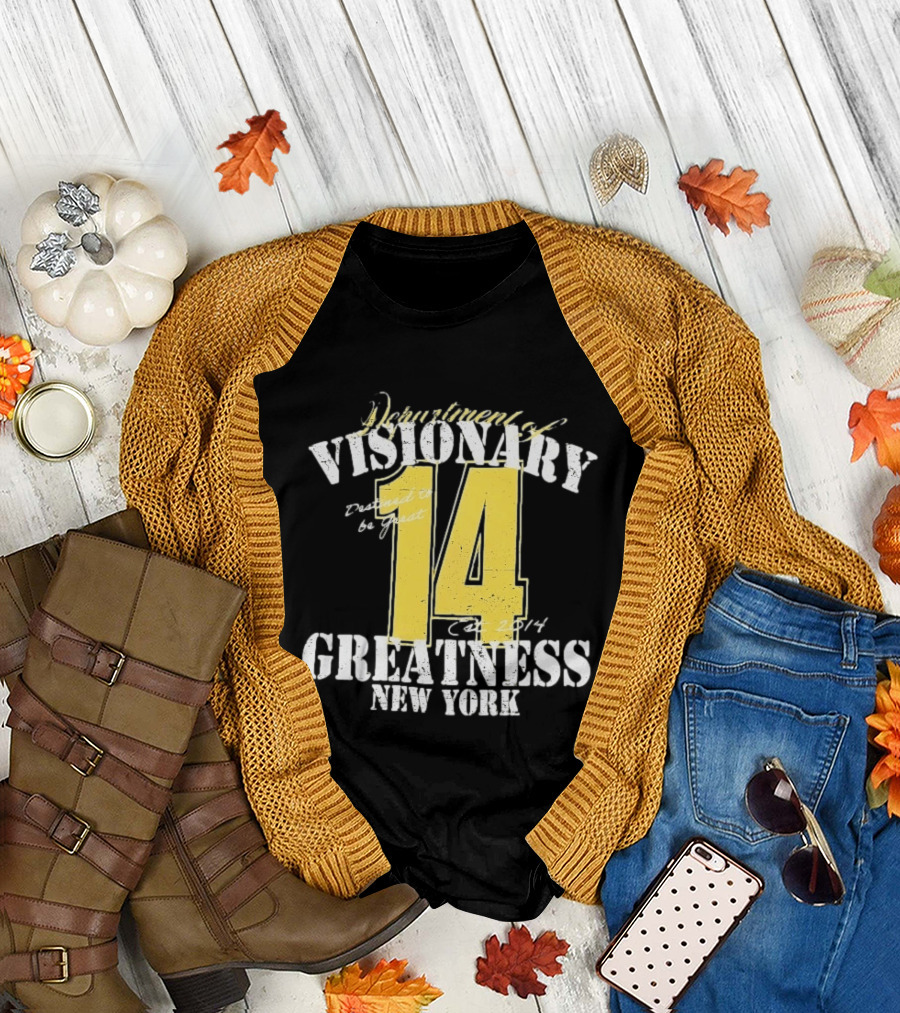 Department of Visionary Greatness 14 New York Est 2014 T-Shirt