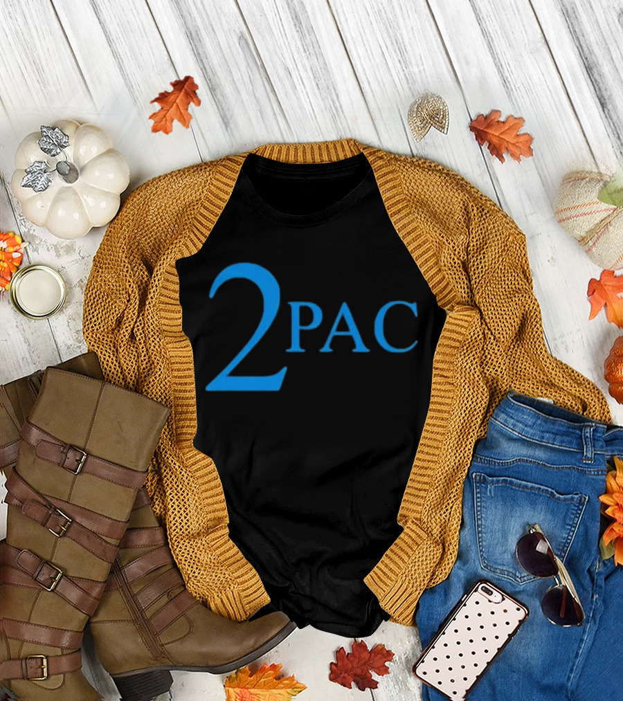 Janet Jackson 2Pac Blue T-Shirt
