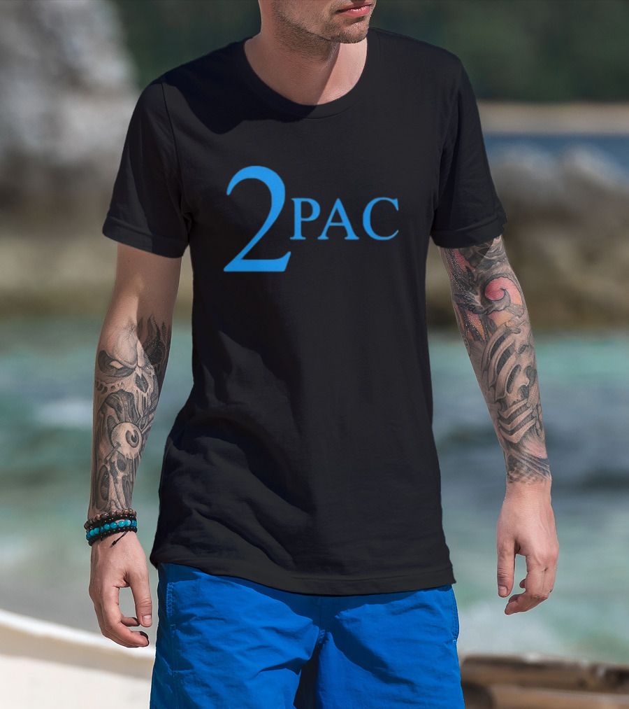 Janet Jackson 2Pac Blue T-Shirt