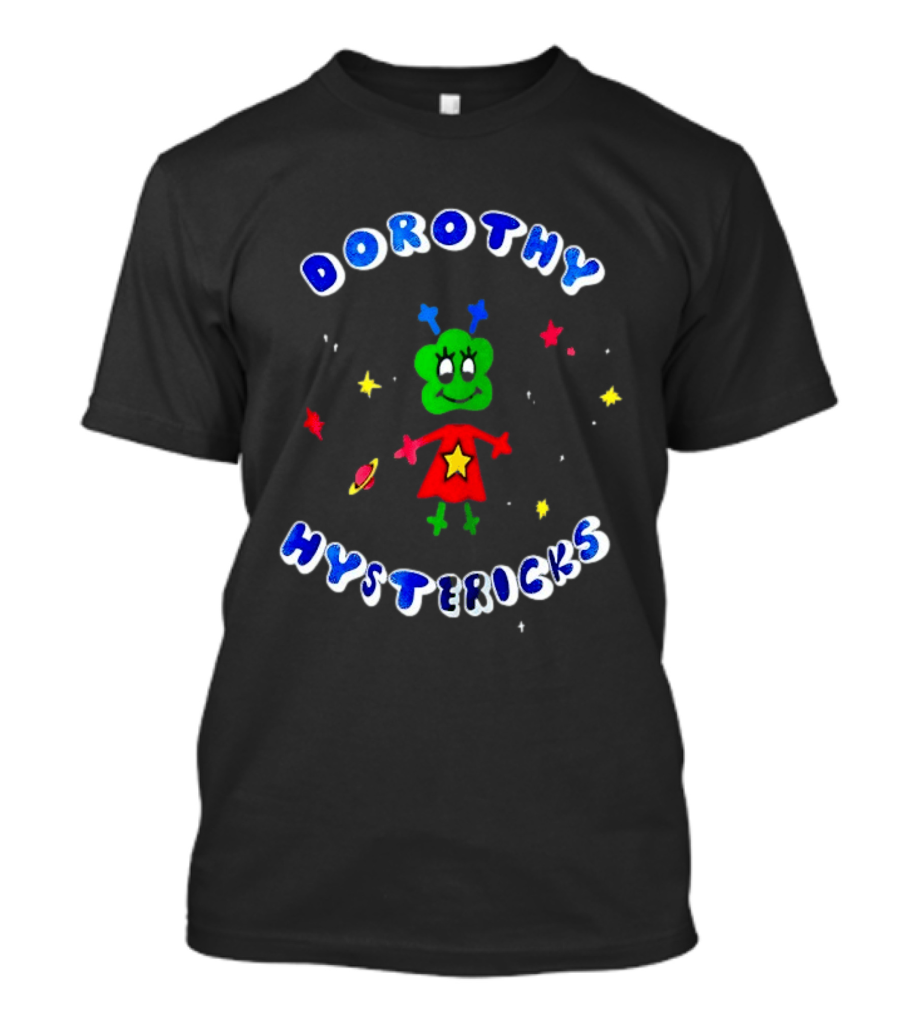 Dorothy Hystericks Alien Space Cartoon Character Starry Cosmic T-Shirt