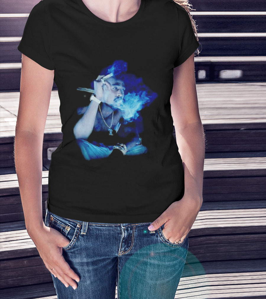Janet Jackson Thug Life Smoking 2Pac T-Shirt