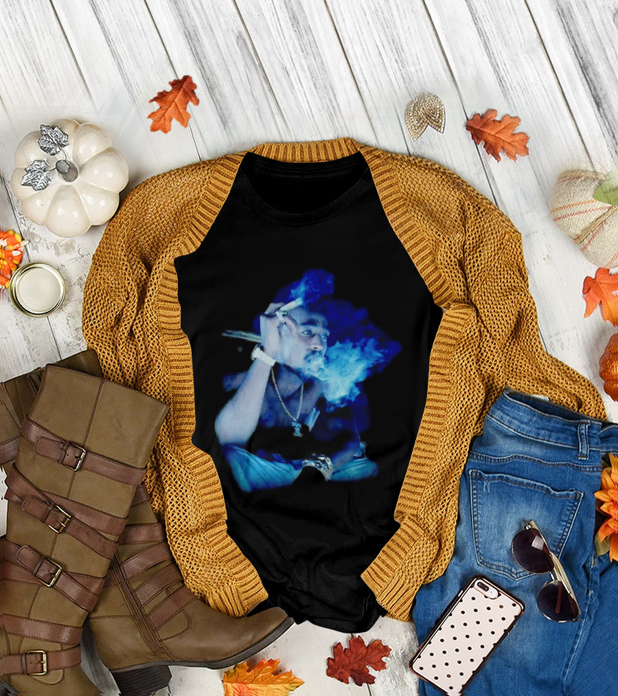 Janet Jackson Thug Life Smoking 2Pac T-Shirt