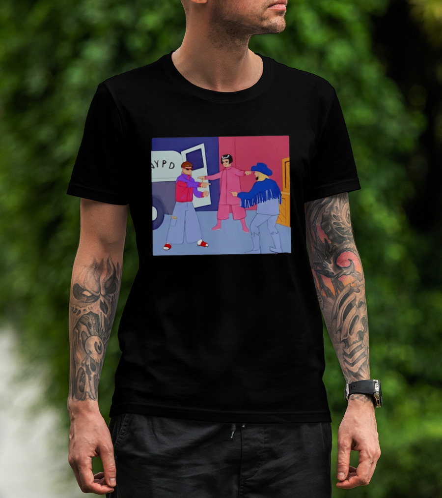 Oliver Tree NYPD Spider Man Pointing Meme T-Shirt