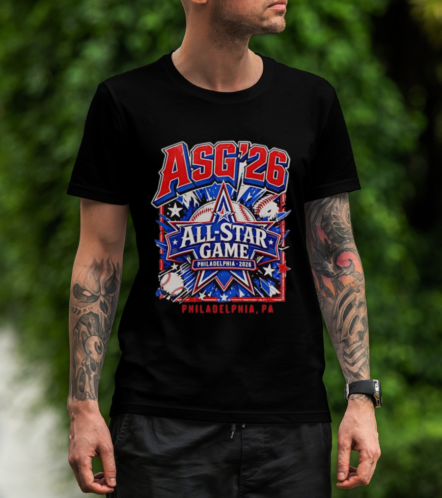 Philadelphia Phillies ASG '26 All Star Game Philadelphia PA Baseball T-Shirt