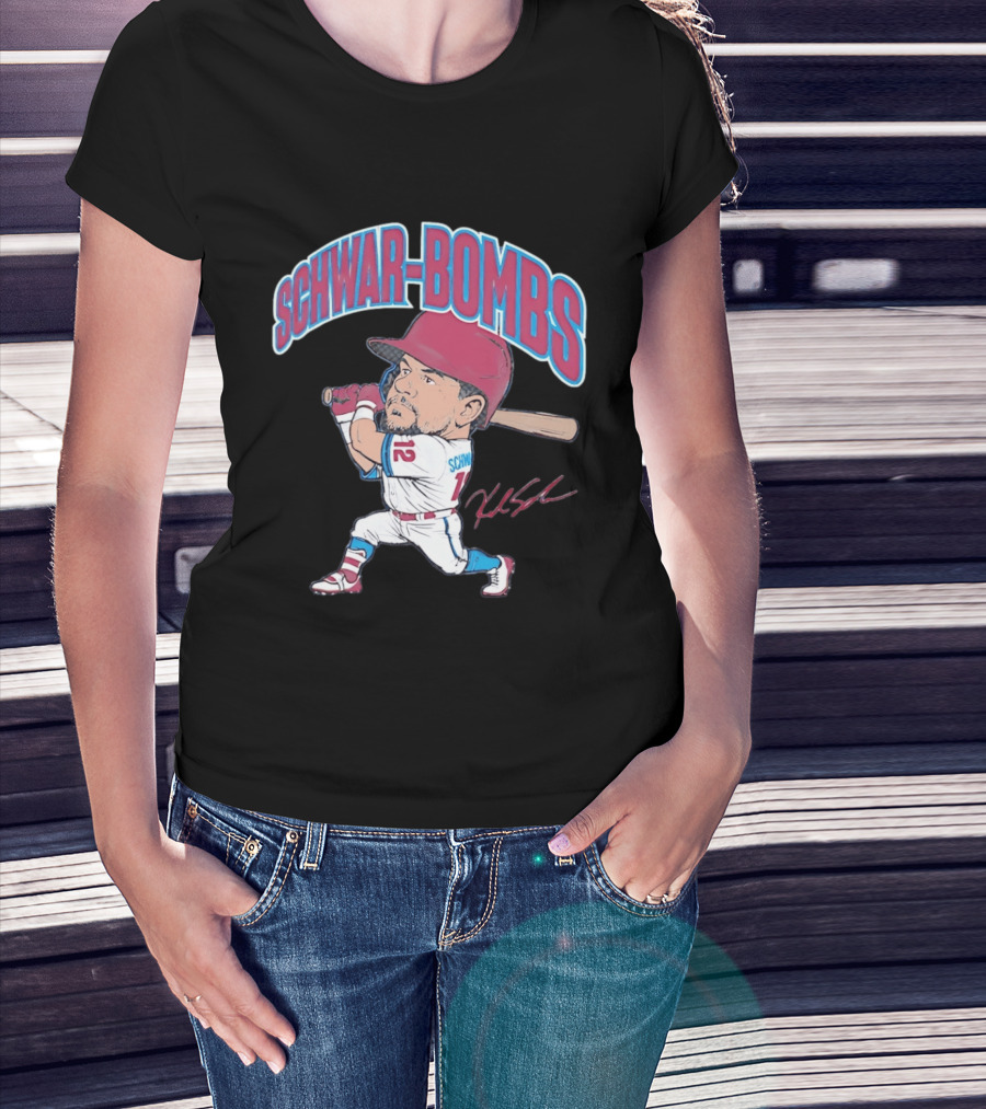 Philadelphia Phillies Kyle Schwarber Schwar Bombs Major League Baseball T-Shirt