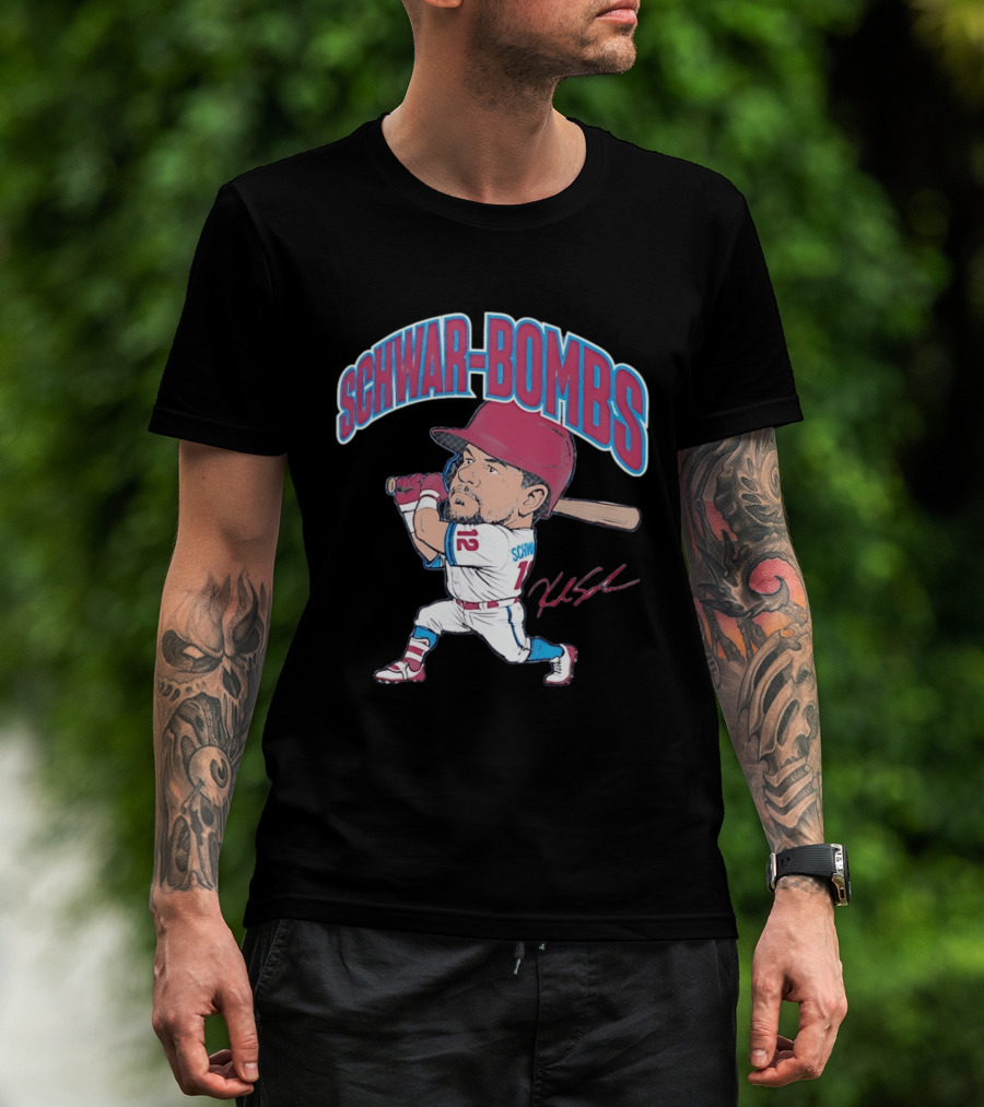 Philadelphia Phillies Kyle Schwarber Schwar Bombs Major League Baseball T-Shirt