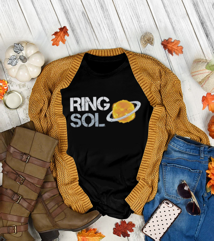 Ring Sol Space Astronomy Science Fiction Solar System Planetary Rings T-Shirt