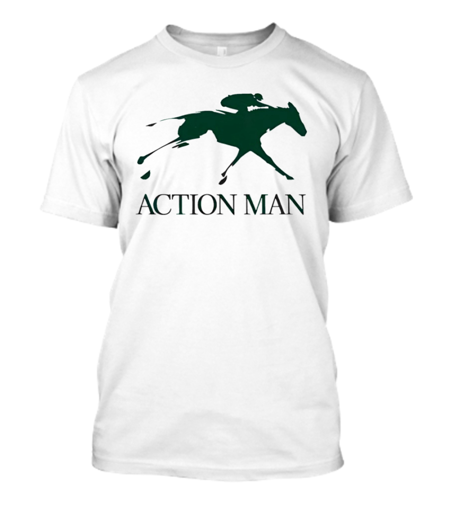ACTION MAN Horse Racing Iconic Athlete Equestrian Speed T-Shirt