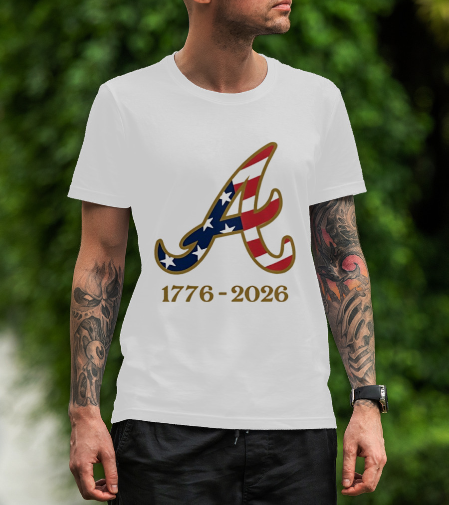 Atlanta Braves 1776 2026 250th Fourth Of July Celebration T-Shirt