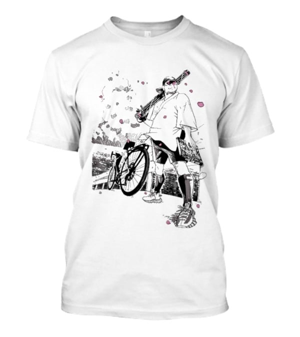 Ten O Majin Obama Henro Run Samurai Bicycle Adventure T-Shirt