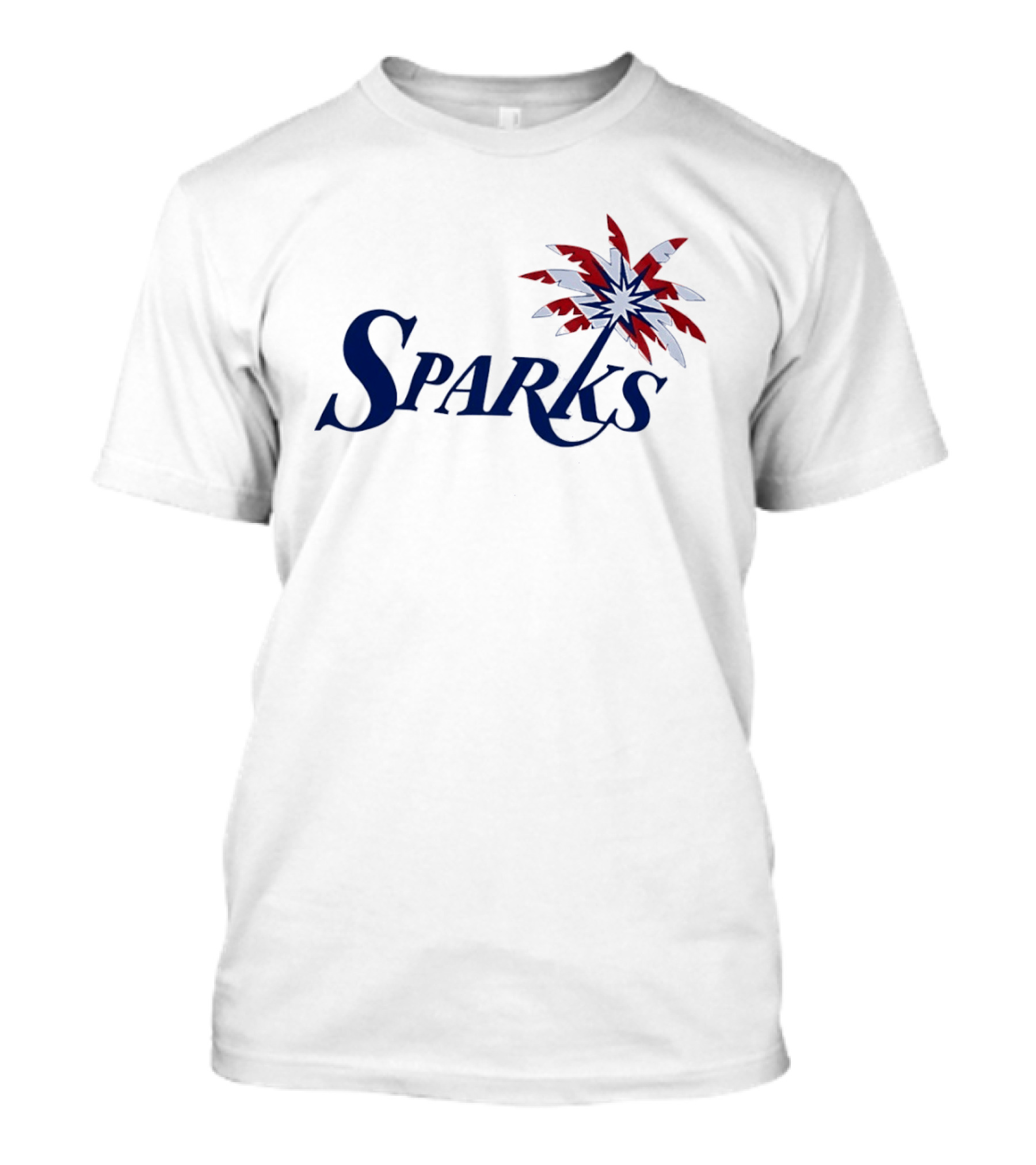 Los Angeles Sparks WNBA Basketball Team Palmtree Emblem Stars T-Shirt