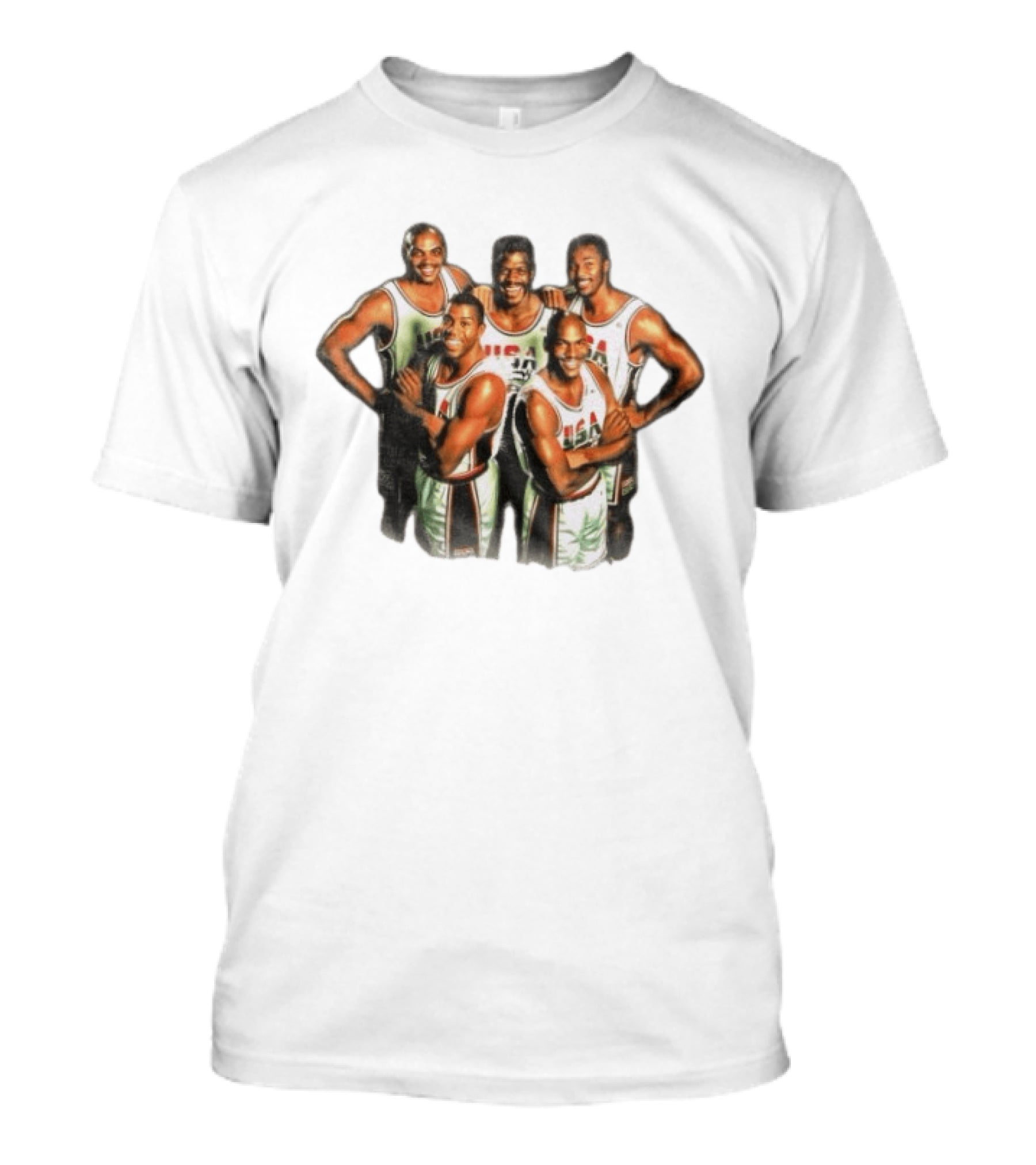 USA Dream Team Michael Jordan Magic Johnson Charles Barkley Patrick Ewing David Robinson T-Shirt