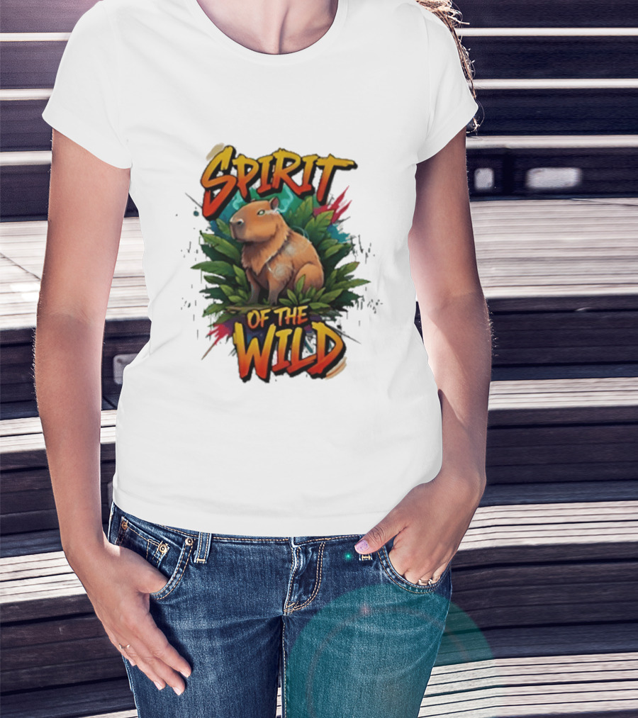 Spirit Of The Wild Capybara Nature Adventure T-Shirt
