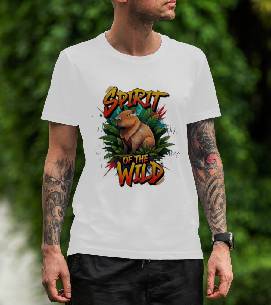 Spirit Of The Wild Capybara Nature Adventure T-Shirt