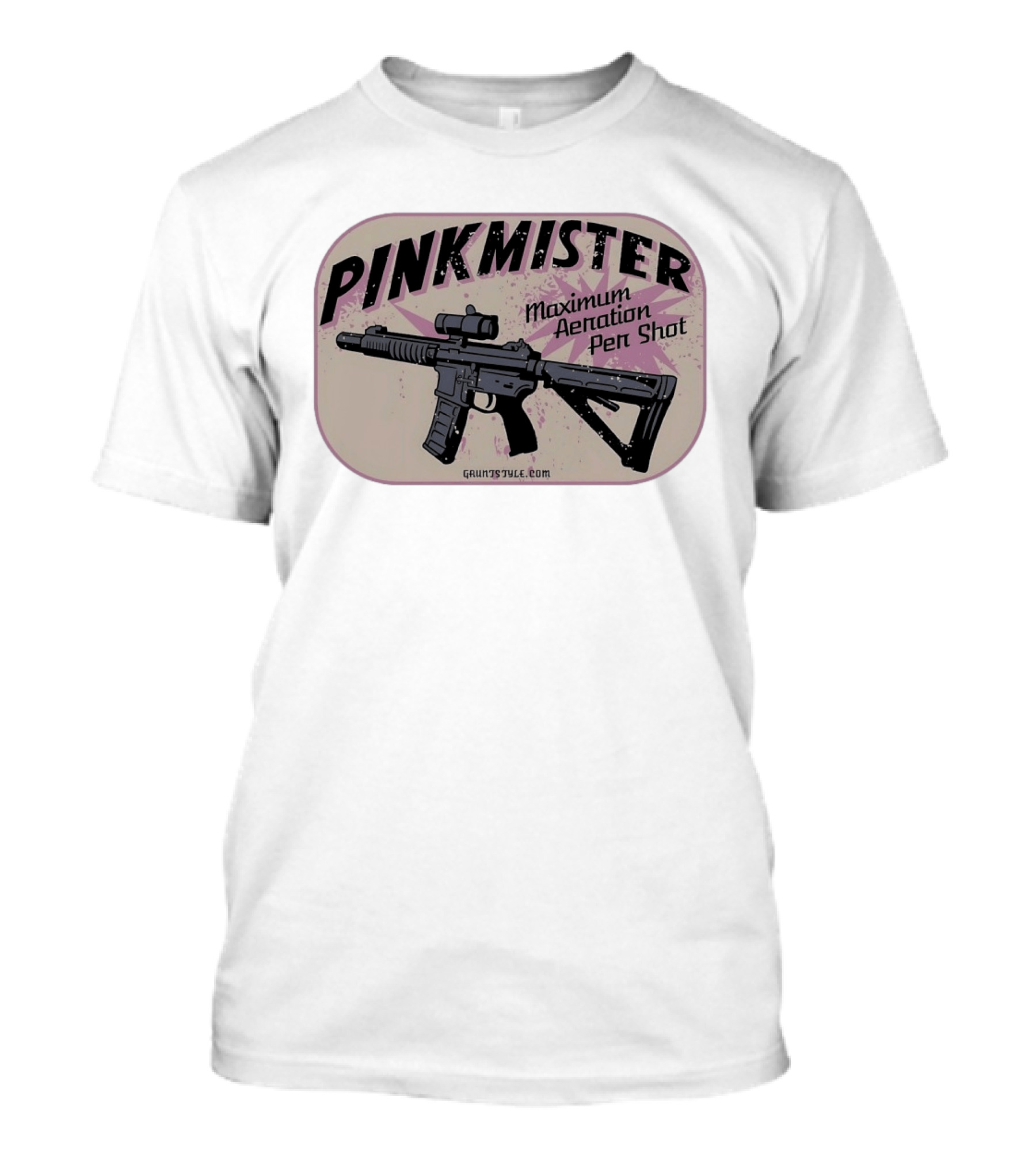 PINKMISTER Maximum Aeration Per Shot Gruntstyle.com T-Shirt