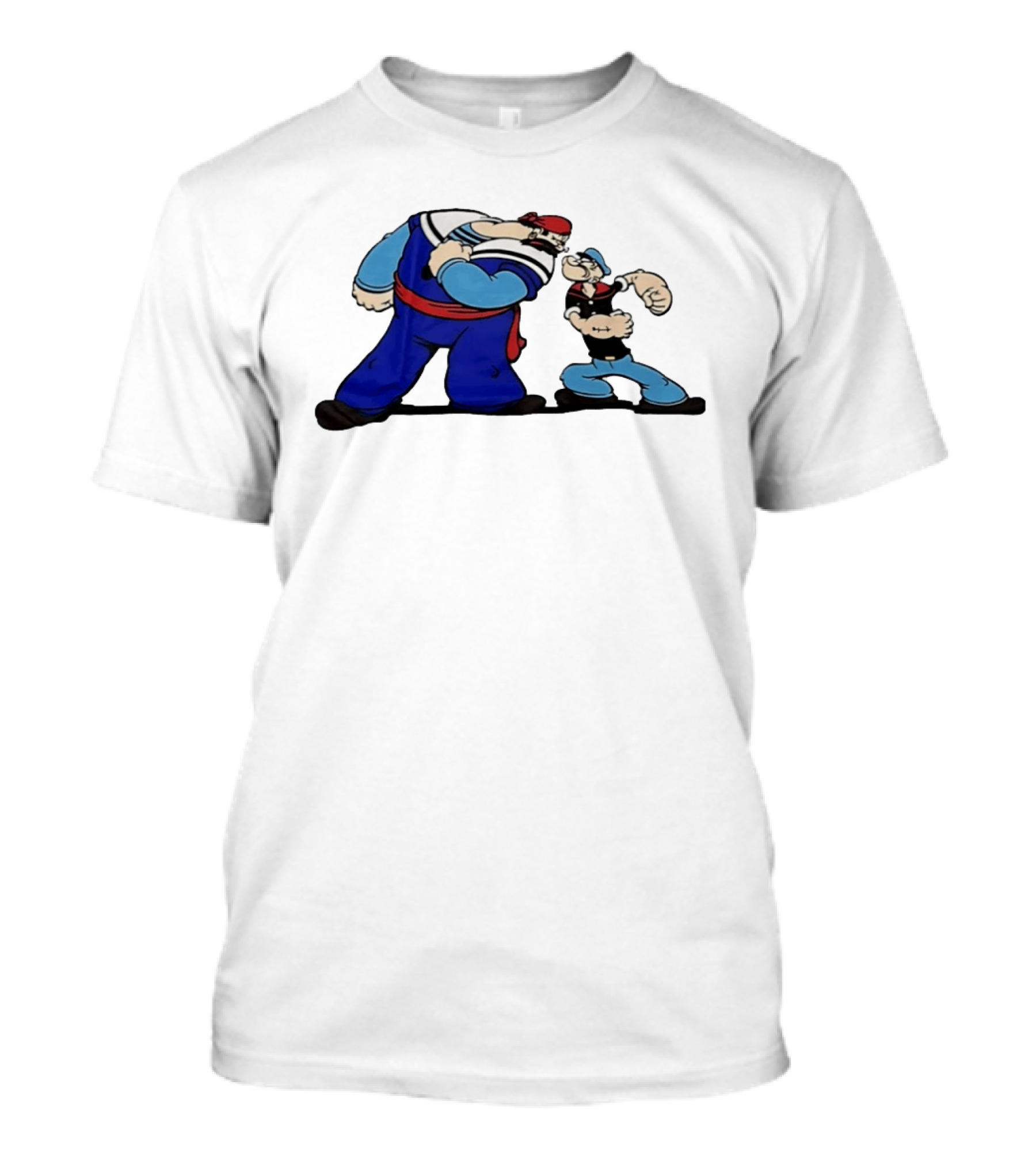 Popeye Vs Sindbad Epic Showdown Classic Cartoon Battle T-Shirt