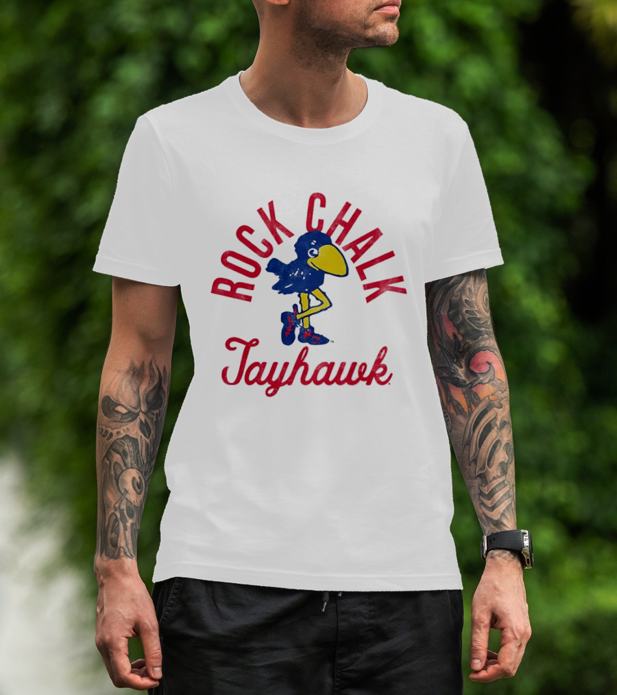 Rock Chalk Jayhawk Kansas Jayhawks Vintage Team Spirit T-Shirt