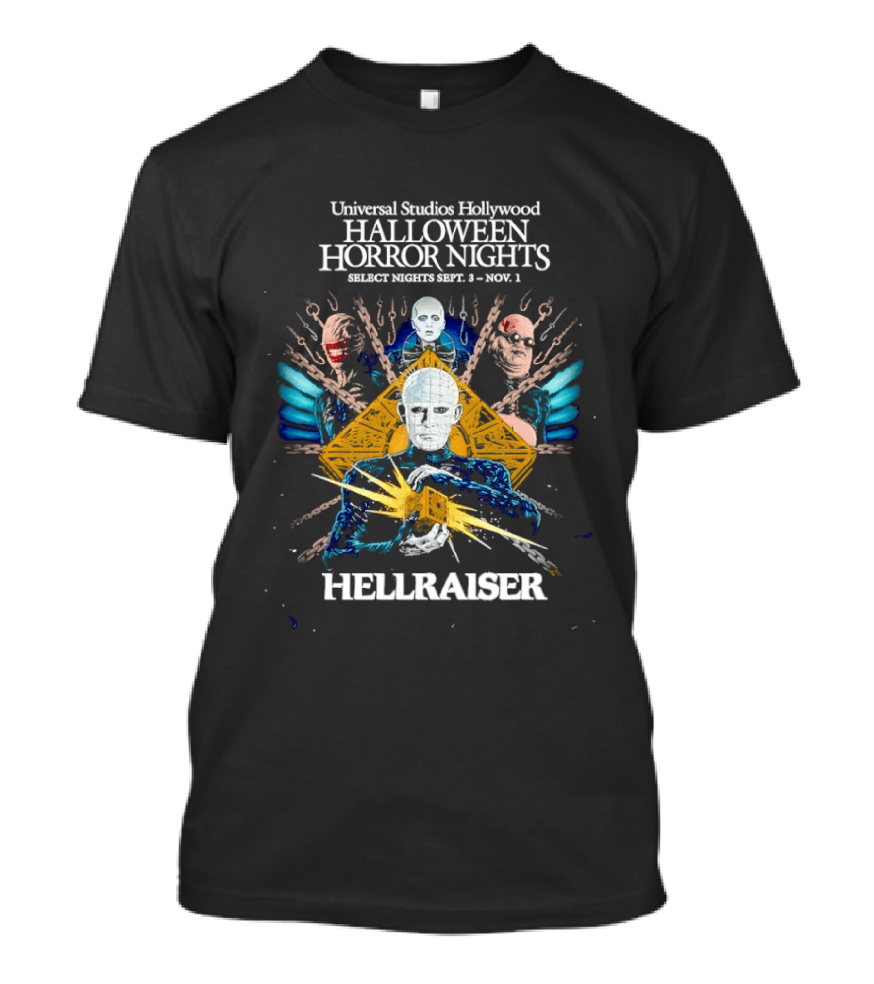 Universal Studios Hollywood Halloween Horror Nights Hellraiser Sept 8 Nov 1 T-Shirt