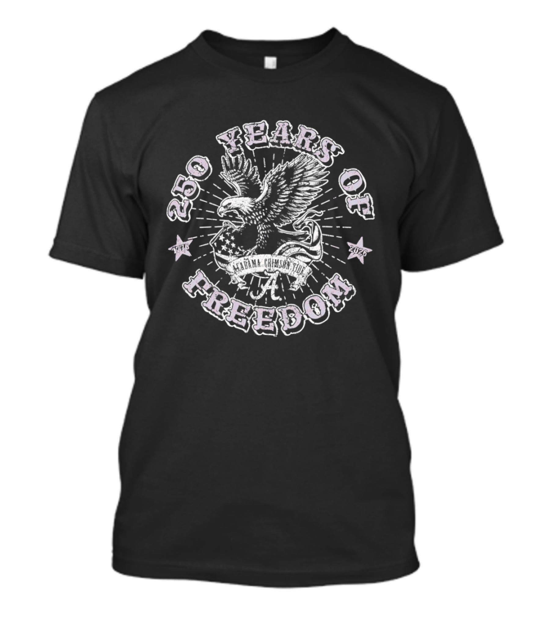Alabama Crimson Tide 250 Years Of Freedom 1776 2026 Eagle T-Shirt