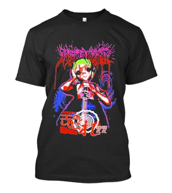 Hinatsura's Dread Dread Dread Colorful Manga Art Style With Japanese Script T-Shirt