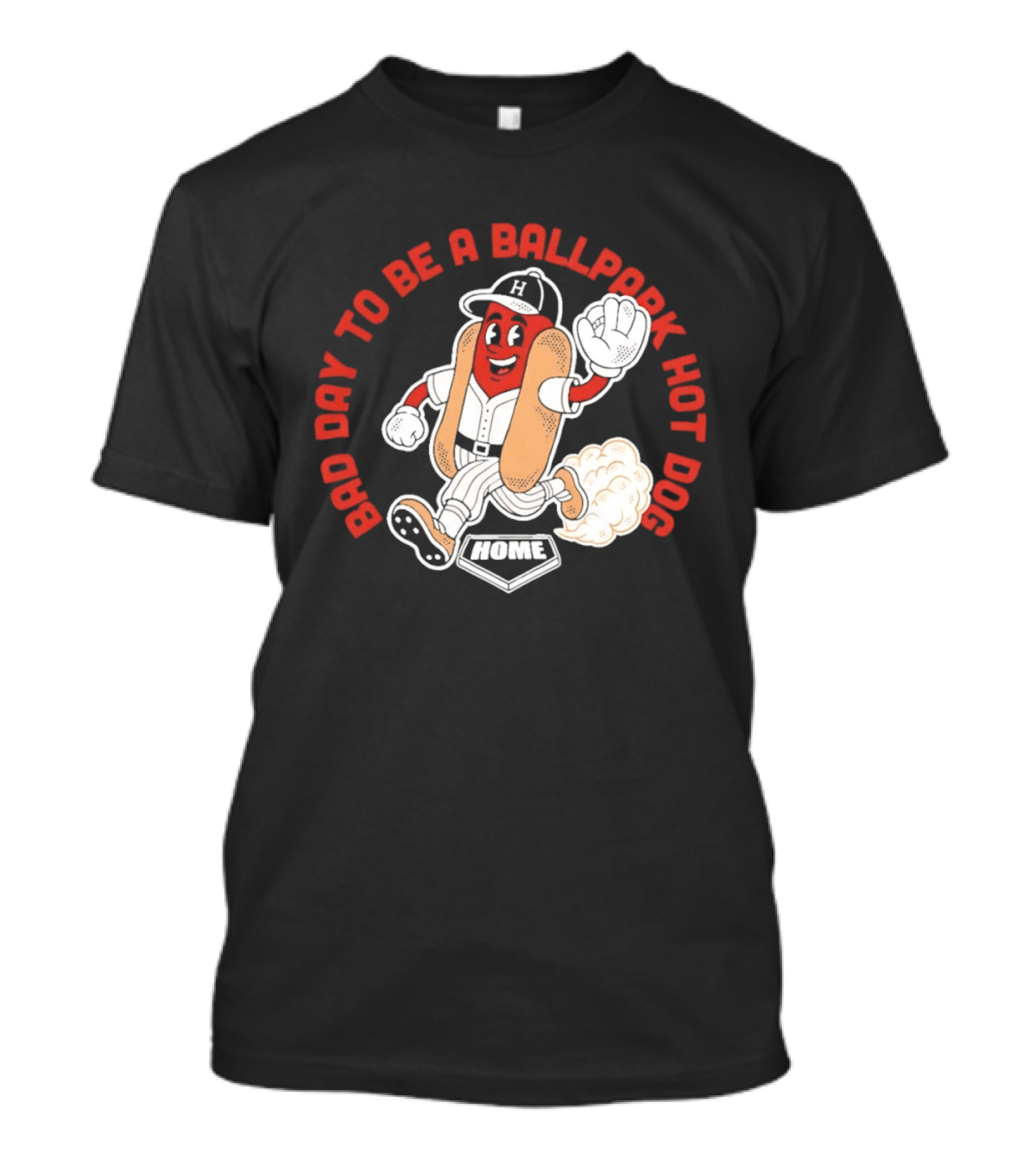 Bad Day To Be A Ballpark Hot Dog Baseball T-Shirt