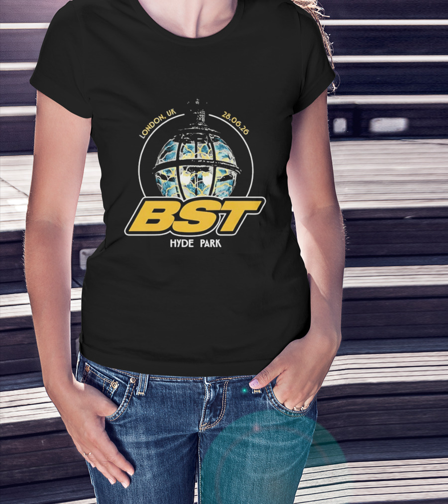 BST Hyde Park Festival London UK 28 June 2026 Globe Design Ateez Event T-Shirt