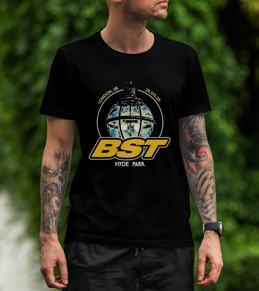 BST Hyde Park Festival London UK 28 June 2026 Globe Design Ateez Event T-Shirt