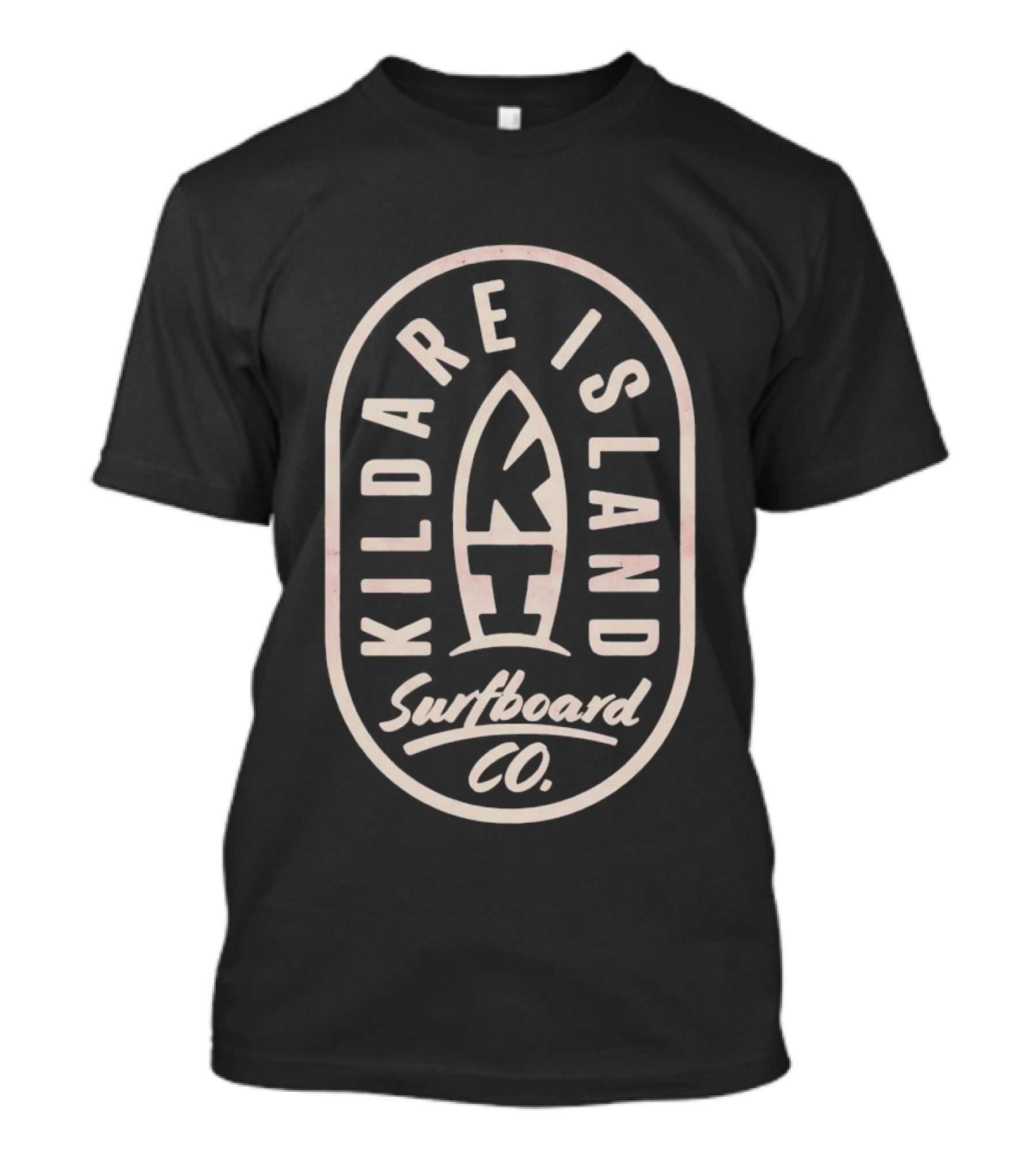 Kildare Island Surfboard Co Classic Vintage Surf T-Shirt