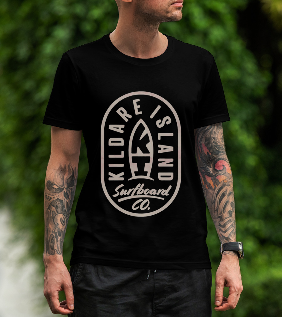 Kildare Island Surfboard Co Classic Vintage Surf T-Shirt
