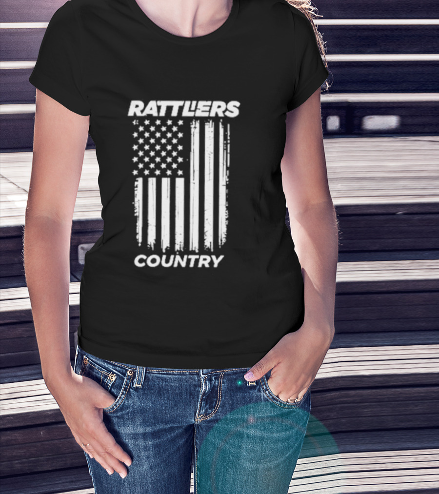 Rattlers Country American Flag T-Shirt