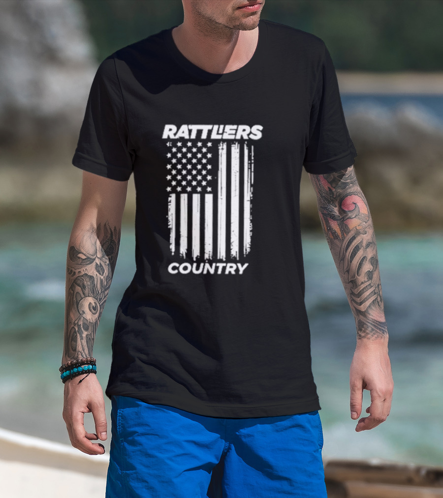 Rattlers Country American Flag T-Shirt