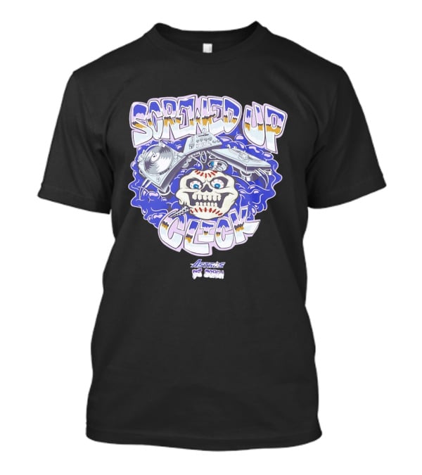 Screwed Up Click Skull DJ Houston Astros Mashup Visual T-Shirt