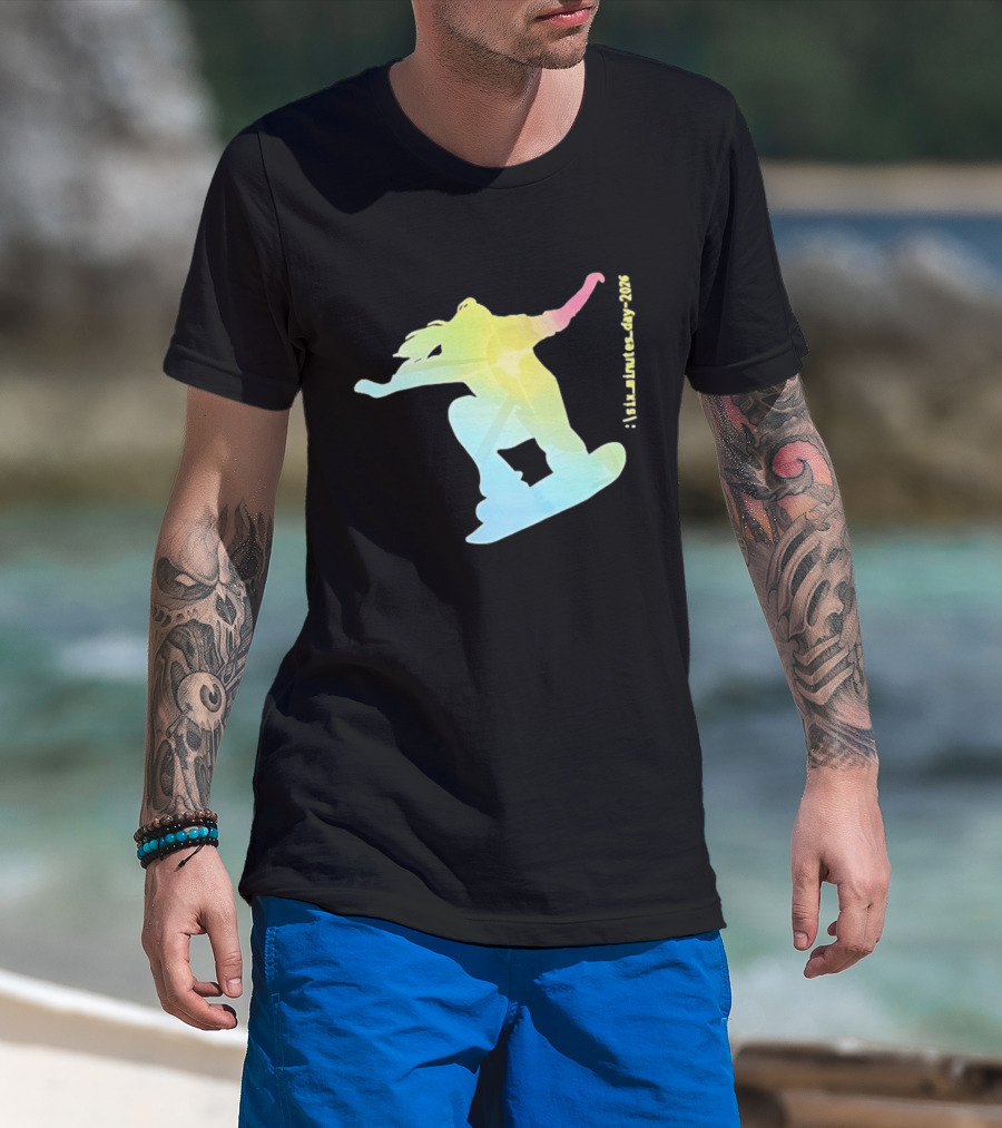 Six Minutes Day 2026 Snowboarding Snowboarder T-Shirt