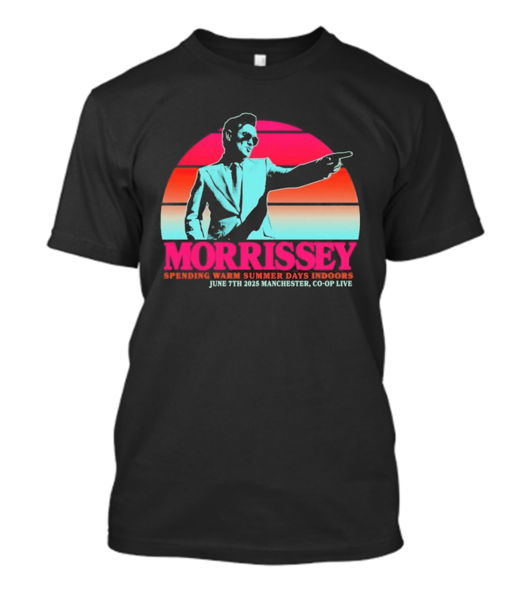 Morrissey Warm Summer Days June 7th 2025 Manchester CO OP Live T-Shirt
