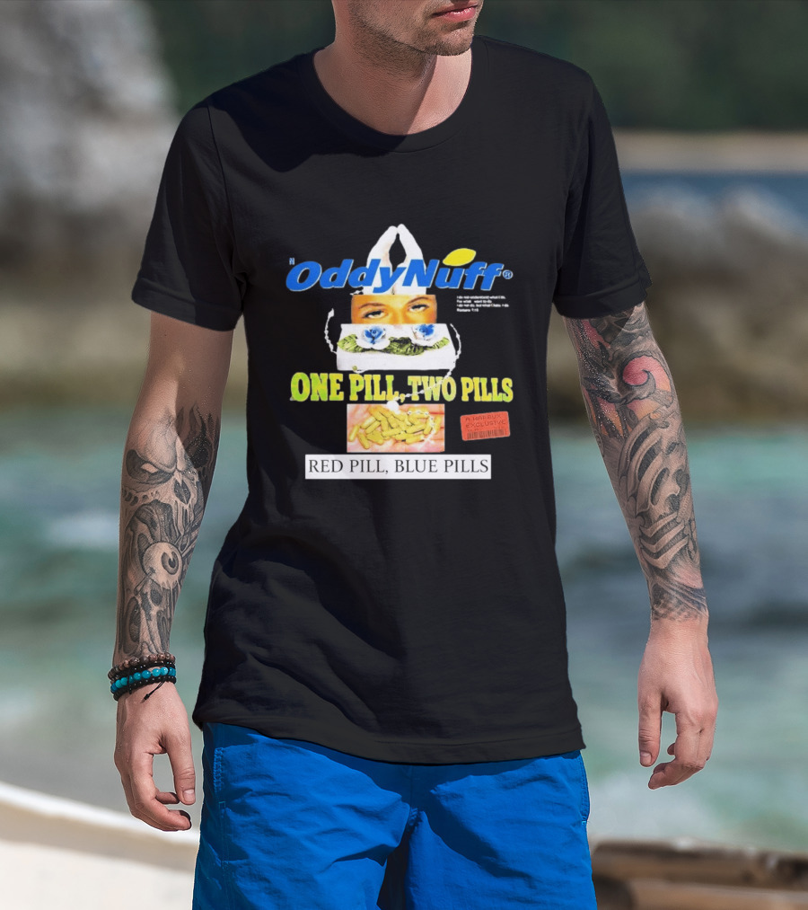 Oddy Nuff Suicideboys One Pill Two Pills Red Pill Blue Pills Jesus Eyes T-Shirt
