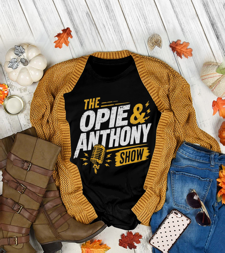 The Opie and Anthony Show Podcast Microphone T-Shirt
